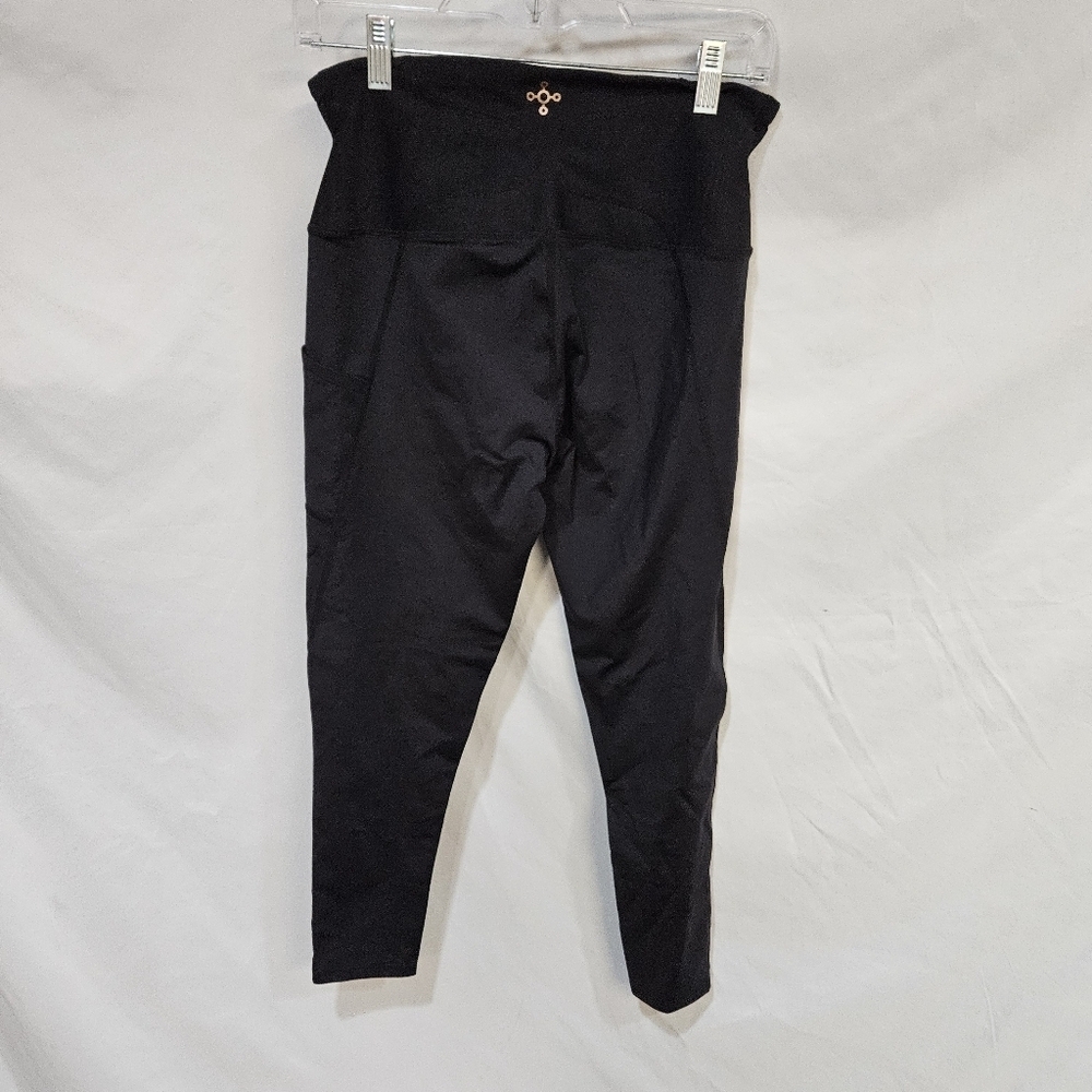 Tommie Copper Leggings Womens L Black Athleisure Yoga Gym Zinc Znergy Anti Odor